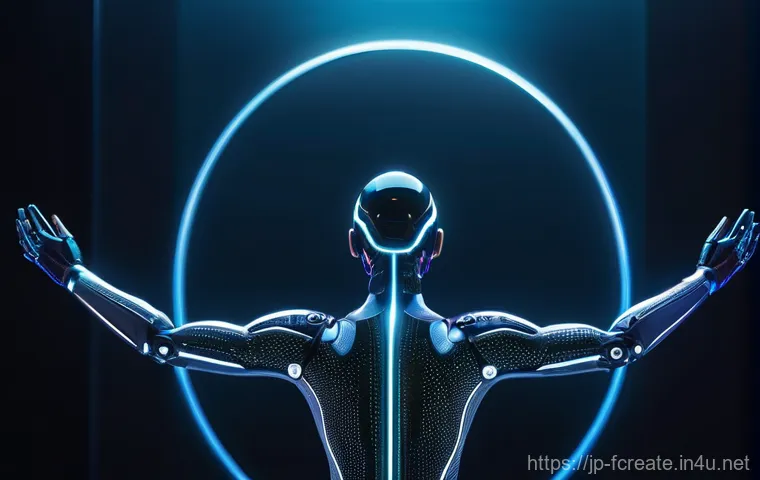 AI 생성 음악과 감성 창작 - **Prompt:** "A majestic, futuristic AI entity, depicted as a graceful humanoid figure made of swirli...