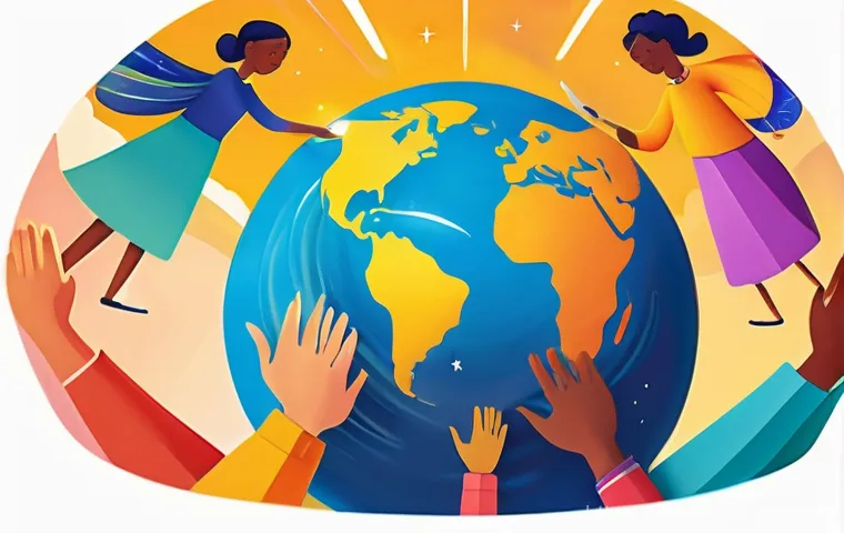 크라우드 펀딩을 통한 창작 지원 - **"Dreams Take Flight Through Collective Support"**: A vibrant, cheerful digital painting featuring ...